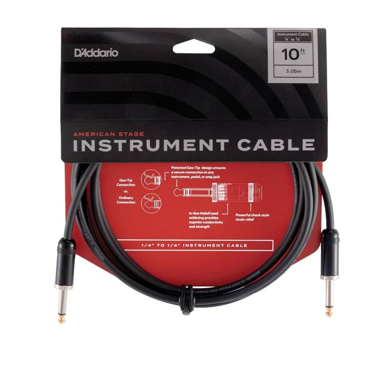  Кабель инструментальный D'ADDARIO PW-AMSK-10 American Stage Kill Switch (3m)
